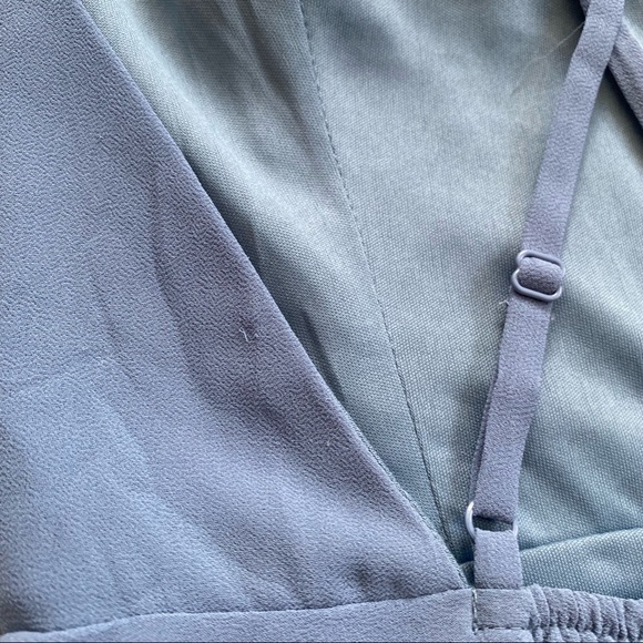 New Lulus Dreamy Romance Slate Blue Backless Maxi Bridesmaid Dress - Picture 10 of 13